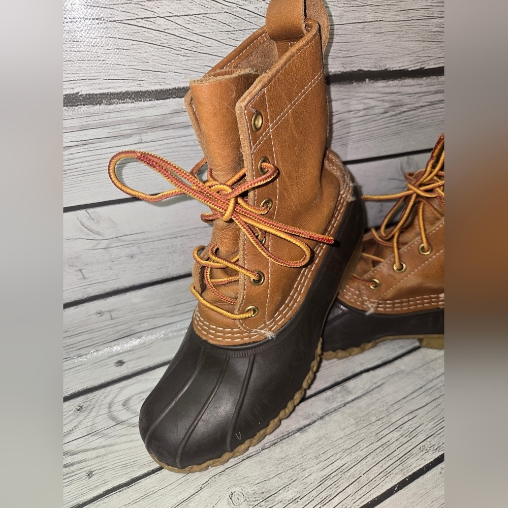 Vintage L.L. Bean 6” Bean Boots Duck Boots Womans Size 8 Made In Maine USA